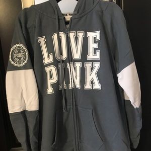 VS Pink Zip-up Sweatshirt